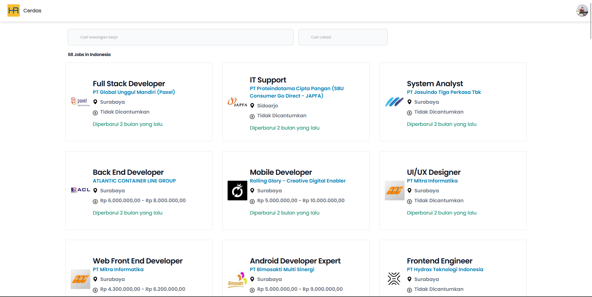 Landing Page